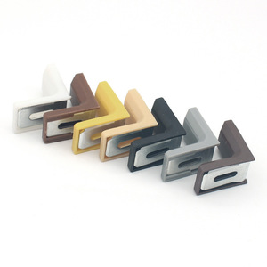 Support d'<span class=keywords><strong>angle</strong></span> à 90 degrés Accessoires de quincaillerie pour meubles Supports d'étagère en métal caché avec couvercle en plastique - Product Image 2