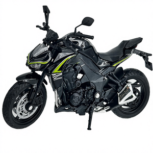 <strong>Welly</strong> <strong>Die</strong> <strong>Cast</strong> Motorcycle Black Kawasaki 2017 Z1000R 1 18 Scale Modern Collectible Model Dirt Bike for Kids - Product Image 1