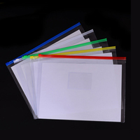 Enveloppes en polypropylène épaisses avec fermeture éclair, imprimées en sérigraphie avec logo personnalisé, format A4/A5/A6, porte-documents, pochette pour étiquettes, porte-cartes, pour l'école