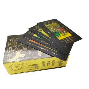 Mejor Precio, <span class=keywords><strong>Cartas</strong></span> del Tarot con Lámina Metálica, <span class=keywords><strong>Cartas</strong></span> <span class=keywords><strong>de</strong></span> Oráculo Personalizadas para <span class=keywords><strong>Lectura</strong></span> del Tarot con Guía - Product Image 5