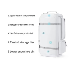 กระเป๋าเป้สะพายหลังสกีความจุขนาดใหญ่สำหรับเล่นสกีกลางแจ้งกระเป๋าสำหรับใช้งานได้จริงพร้อมสายรัดคุณภาพสูง - Product Image 4