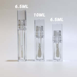 HEXUE Envase Personalizado de 10ml para Brillo Labial de PETG con Tapa de Rosca Cuadrada Transparente para Lápiz Labial y Rubor - Product Image 3