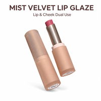 Gloss à lèvres velours Fab Mist intégré, teinte double usage lèvres et joues, pour distribution mondiale à niveaux et exportation mondiale