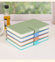 Carnet A5 personnalisé avec logo, fermoir magnétique, rayures, design élégant, pour étudiant, journal intime frais et propre