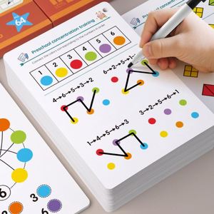 Cpc Ce Certified Hot Selling Iq Brain Teaser Early Education Busy Line Tracing Math Focus <b>Training</b> Learning <b>Book</b> - Product Image 1