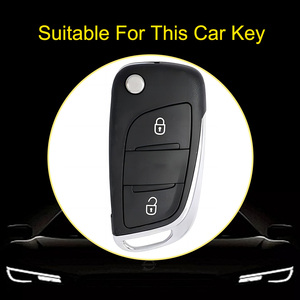 Innofit-Étui de clé de voiture PUA2 Creative TPU pour <span class=keywords><strong>Peugeot</strong></span> 207 307 308 407 <span class=keywords><strong>3008</strong></span> 5008 Citroen C-Crosser 2 boutons <span class=keywords><strong>Protection</strong></span> - Product Image 2