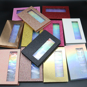 Kotak Bulu Mata Palsu Kustom 5 Dalam 1 25 Mm Bulu Mata Kotak Kemasan Bulu Mata Mink Palsu Grosir Glitter Kosong 5 Pasang 25 Mm Bulu Mata Magnet Merah Muda - Product Image 3