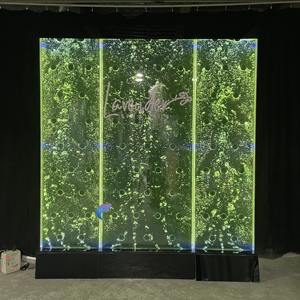 Diseño personalizado de pared de burbujas de agua con LED independiente para pantallas, separadores de ambientes y decoración con lámparas - Product Image 4