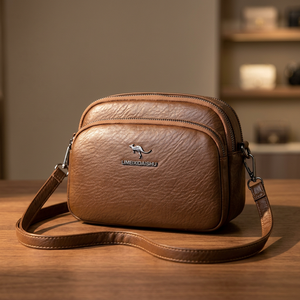 New Vintage Fashionable Lady Single-Layer PU Women's Shoulder/Crossbody Bag <b>Zip</b> Closure Summer Daily Life Shopping - Product Image 2