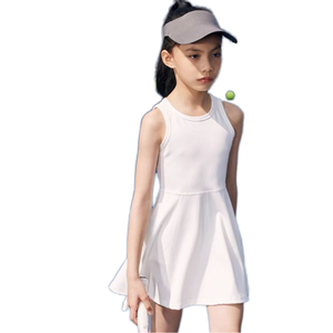 Vestido de Tenis para Niñas, Lindo Conjunto de Golf sin Mangas, de Secado Rápido, Otro Material, Ropa Deportiva - Product Image 1