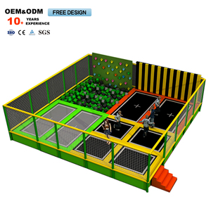 Indoor Dream Pink Series Large-Scale <b>Trampoline</b> Park with Rainbow Ocean Ball Play for Parent-Child Amusement Facilities - Product Image 6