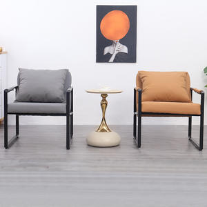 Sillón Individual de Estilo Nórdico, Mueble de Salón Minimalista de Metal, Diseño Moderno y Duradero - Product Image 3