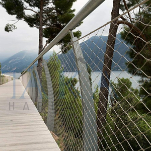 Balcon extérieur ou terrasse ou clôture câble métallique en acier inoxydable/balustrade de câble en maille de <span class=keywords><strong>corde</strong></span>/balustrade en treillis métallique - Product Image 1