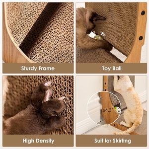 Rascador de Madera para Gatos, Juguete para Gatos de Interior, Material Natural de Calidad, Diseño Innovador y Multiusos, Imprescindible para Mascotas - Product Image 5