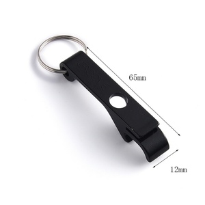 ที่เปิดขวดเบียร์พกพาแบบพวงกุญแจโลหะสีดำ ปรับแต่งได้ ขายดี - Product Image 4