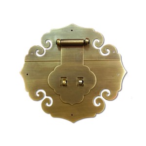 Cerradura sin llave para muebles de cobre puro fundido a presión con hebilla de caja de nube auspiciosa, nuevo estilo chino, herraje duradero - Product Image 2