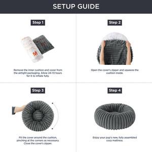 Cama para perros y gatos universal, acolchada, extraíble, cálida para invierno, rellena de algodón PP suave, muy vendida. - Product Image 6