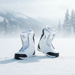 Bottes <span class=keywords><strong>de</strong></span> Snowboard <span class=keywords><strong>en</strong></span> Peau <span class=keywords><strong>de</strong></span> Mouton pour Femmes Hommes, Enfilage Rapide Boa, Imperméables, Antidérapantes, Chaudes, Noir Couleur Canard Mandarin - Product Image 1