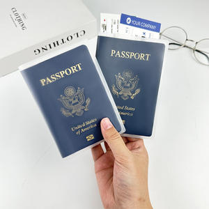 Protector de Pasaporte de PVC Listo para Enviar, Bolsillo Multifuncional para Viajes - Product Image 1