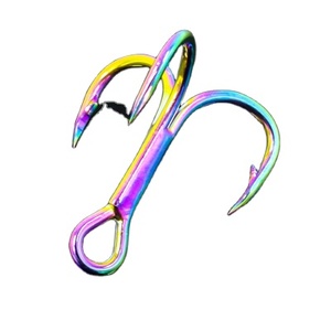 Dụng Cụ Câu Cá Lưỡi Câu Ba Bằng Thép Không Gỉ Nhiều Màu Kích Cỡ 4 #<span class=keywords><strong>6</strong></span> #8 #10 # - Product Image 1