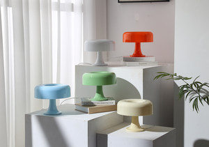 Orange Mushroom <strong>Lamp</strong> with 3 Lighting Modes <strong>Table</strong> Light for Bedroom, Dimmable <strong>Funky</strong> Unique Light Cool Home Decor Aesthetic - Product Image 2