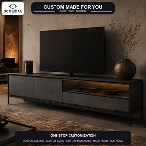 <span class=keywords><strong>Meuble</strong></span> <span class=keywords><strong>TV</strong></span> moderne sur mesure avec cadre en métal <span class=keywords><strong>noir</strong></span>, corps <span class=keywords><strong>laqué</strong></span> <span class=keywords><strong>blanc</strong></span> charbon de noyer pour hôtel <span class=keywords><strong>et</strong></span> salon - Product Image 1