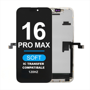 หน้าจอ OLED นุ่มสำหรับเปลี่ยนโทรศัพท์มือถือ iPhone 16 <span class=keywords><strong>Pro</strong></span> <span class=keywords><strong>Max</strong></span> ขายส่ง รับประกัน 1 ปี อัตรารีเฟรชสูง 120Hz ขนาดเท่ากับของเดิม - Product Image 1