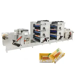 Manufacture Automatic adhesive tape flexo printing machine gold foil Paper Cup Forming Printing And Punching Machine