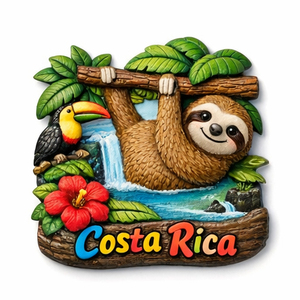 Imán de Resina 3D para Refrigerador con Diseño de Perezoso de Costa Rica, Recuerdo de <span class=keywords><strong>Pura</strong></span> <span class=keywords><strong>Vida</strong></span>, Regalo de Viaje Tropical - Product Image 2