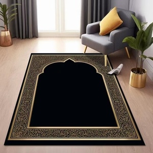 Tapis <span class=keywords><strong>de</strong></span> prière en velours cristal, style ethnique, antidérapant, résistant à l'usure, anti-poussière, anti-salissures, lavable à la main – Vente chaude transfrontalière - Product Image 1