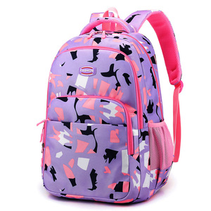 Zaino da ragazza alla moda con grande capacità adatto per gli studenti della scuola primaria con fresco e carino con blocco del colore - Product Image 5