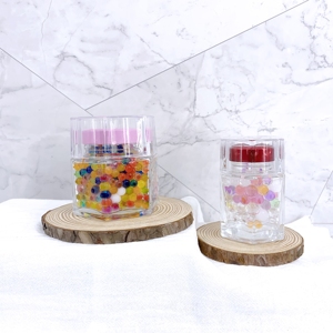 Vente en gros personnalisation pot en verre de haute qualité miel joint hexagonal conçu pot en verre de confiture - Product Image 1