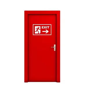 UU. Certificado Hotel Comercial Puertas contra incendios de acero Doble exterior <span class=keywords><strong>Metal</strong></span> 3 horas Clasificación contra incendios Seguridad moderna Precio de costo al por mayor - Product Image 4
