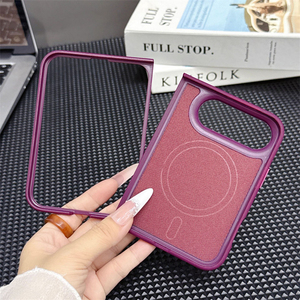 เทคโนโลยีหรูหรา เคสแม่เหล็กเนื้อผ้าทอสำหรับไอโฟนดูโอฝาครอบป้องกันแบบรวมทุกอย่างกันกระแทก - Product Image 2