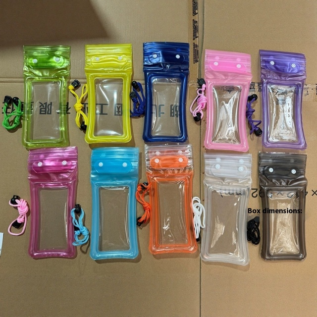 Universal Clear Waterproof Phone Bag for Swimming Outdoor Sports Underwater Pouch Floating Sealed with Lanyard