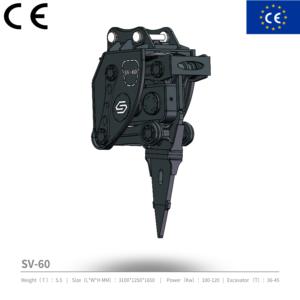 Ripper Vibratório de Dente Único 36-45 T, Equipamento de Mineração para Quebra de Rocha, Acessório Hidráulico para Sany - Product Image 3