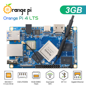 Orange Pi 4 LTS RK3399 คอมพิวเตอร์บอร์ดเดี่ยว 3GB 4GB RAM 16GB EMMC บอร์ดพัฒนาขนาดเล็กจากโรงงาน - Product Image 2