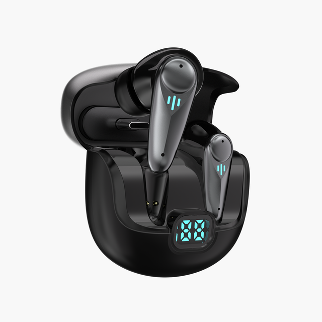 ANC ENC Gaming TWS Earbuds 2.4G Low Latency Noise Cancelling In-Ear LED Battery Earphones & Headphones