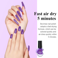 Vernis à Ongles à Séchage Rapide Non Toxique Sain en 5 Minutes, 7.5ml 8ml, Ensemble en Gros