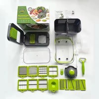 Nieuwe Aankomst Groentechopper 22 In 1 Handheld Multifunctionele Fruitgroenten Snijder Ui Keukensnijder Groente Chopper
