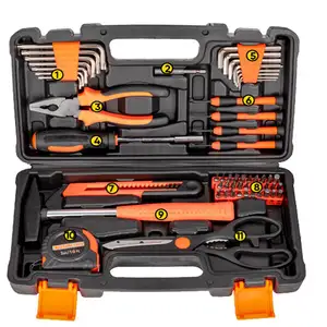 Профессиональные наборы ручных инструментов 56 шт., набор инструментов для домашних шуруповертов, набор инструментов