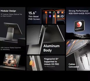 Sunmi D3 Pro <span class=keywords><strong>Android</strong></span> POS Máy hệ thống POS point of Sale <span class=keywords><strong>Android</strong></span> sunmi D3 Pro - Product Image 3