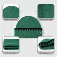 Chapeaux d'hiver unisexes avec logo personnalisé, en jacquard acrylique, bonnet tendance streetwear, bonnet thermique en tricot gaufré