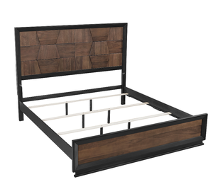 Traditional Luxury Queen 5-Piece Adjustable Storage Bedroom Set in Walnut - Product Image 6