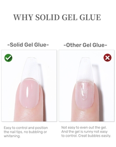 YaueautyNails oliolid Gel lulue Ed AMP 30-60S asy dhdhesive Oak FF AIL lue o Full over el AIL sobre AIL IPS el lulue - Product Image 5