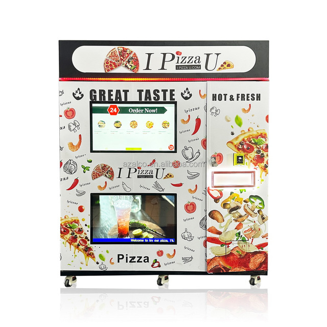 Factory Price Food Vending Machine Fully Automatic Smart Touch Screen Hot Pizza Vending Machine Fast Heating Fast Delivery