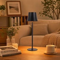 Lampe de table LED USB transfrontalière avec contrôle tactile de style européen et américain, batterie incluse - Design de luxe de haute qualité