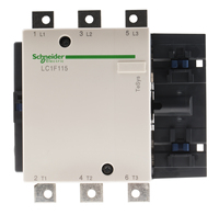 LC1F115 contactor, 55 kW, 115 A contacts, 1 kV AC, 3P, 3 normally open, LC1F series