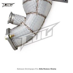 Downpipe di Scarico Boska per <span class=keywords><strong>Alfa</strong></span> Romeo Giulia/<span class=keywords><strong>Stelvio</strong></span> 2.0T 2017-2021, Tubo di Scarico in Acciaio Inox con Catalizzatore - Product Image 6