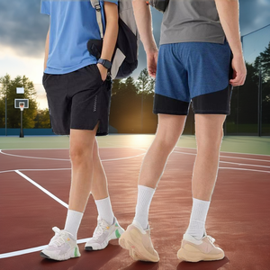 Shorts de sport décontractés pour hommes, imprimés numériquement, en coton, style streetwear, pour l'été, le basketball et la gym - Product Image 2
